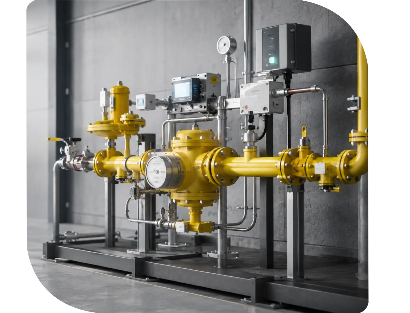 Специалист контролирует узлы учёта газа через платформу ГазАвт